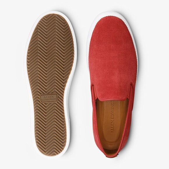Allen Edmonds Holden beach slip on sneaker in crimson red • 9.5 - Picture 1 of 8